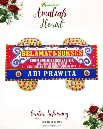 Karangan Bunga Ucapan Selamat di Bulupitu